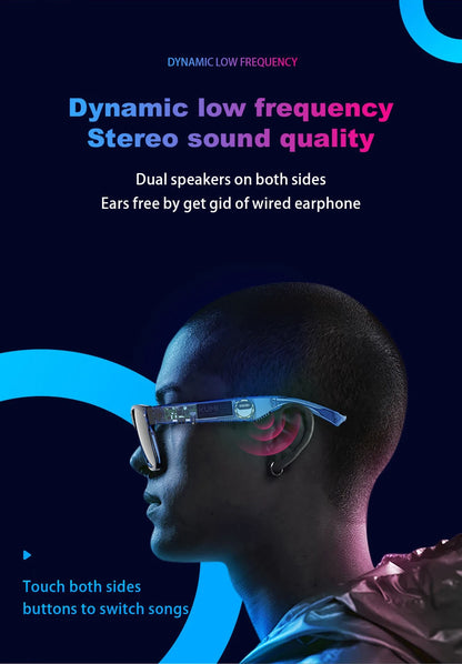 KUMI Meta V1 Smart Glasses Break Audio-visual Imagination Create Bluetooth glasses IPX4 Waterproof Bluetooth Phone Call