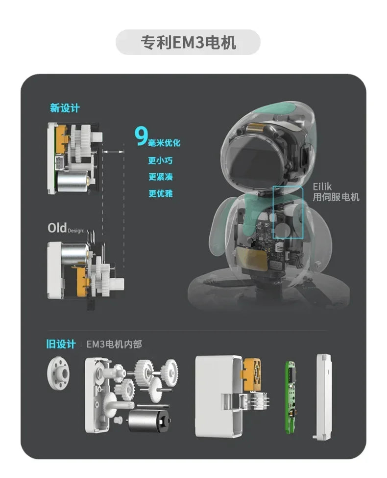 Eilik Robot Emotional Interaction Smart Companion Pet Robot Electronic Creative Study customized Companion Robot Inteleligente