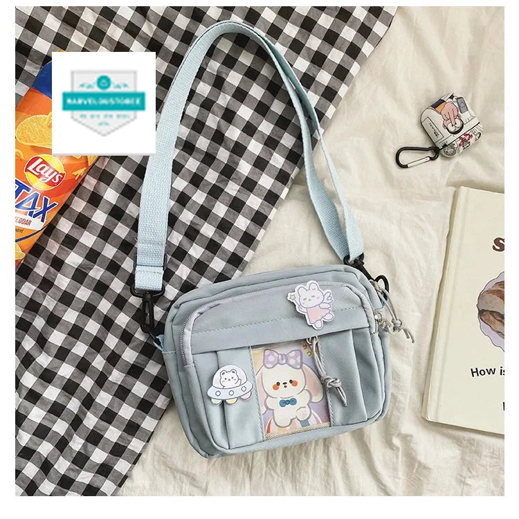 New Kawaii Bag Girls 2024 New JK Transparent Bag Small Crossbody Bag For Women Purses and Handbags Shoulder Bag Itabag Bolso