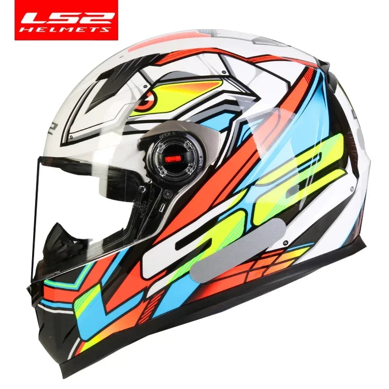 LS2 Clown full face motorcycle helmet ls2 FF358 motocross racing man woman casco moto casque ECE Approved