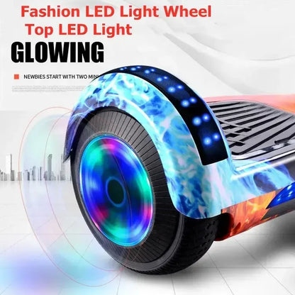 2 Wheels 7 inch Kids Smart Electr Hover Board, Led Lights Self Balance Electrical Skateboards, Children Electric Hoverboards