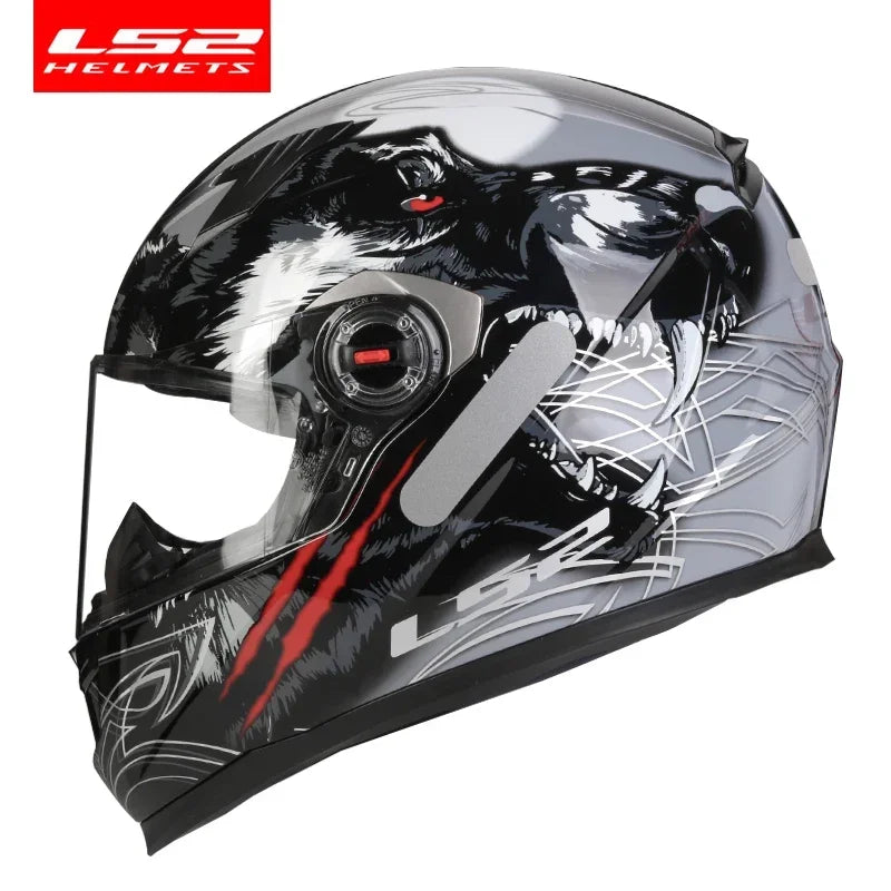 LS2 Clown full face motorcycle helmet ls2 FF358 motocross racing man woman casco moto casque ECE Approved