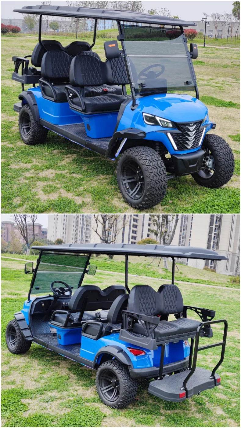 Brand New 6 Person Electric 4 Wheel Club Car Golf Cart For Sale 4 Seaters Golf Car Available with 14 inch off-road Al wheel - MarvelouStoree