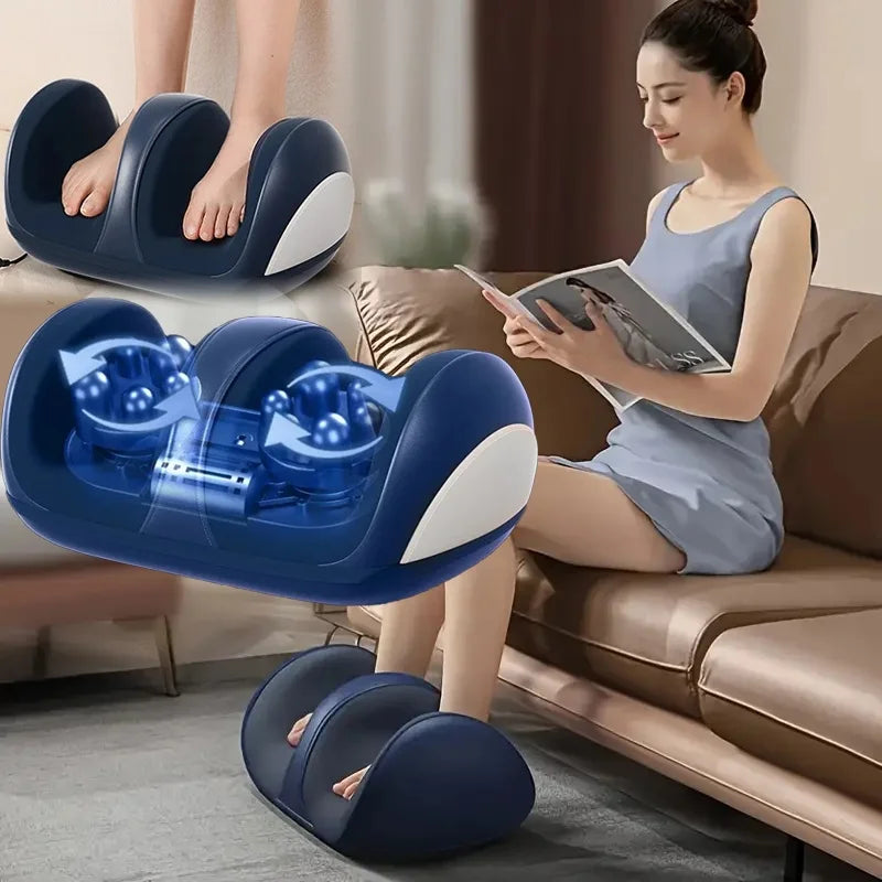 Extra Big Electric Foot Massager Hot Compress Shiatsu Kneading Leg Roller Kneading Calf Deep Relieve Fatigue Relaxation Muscle