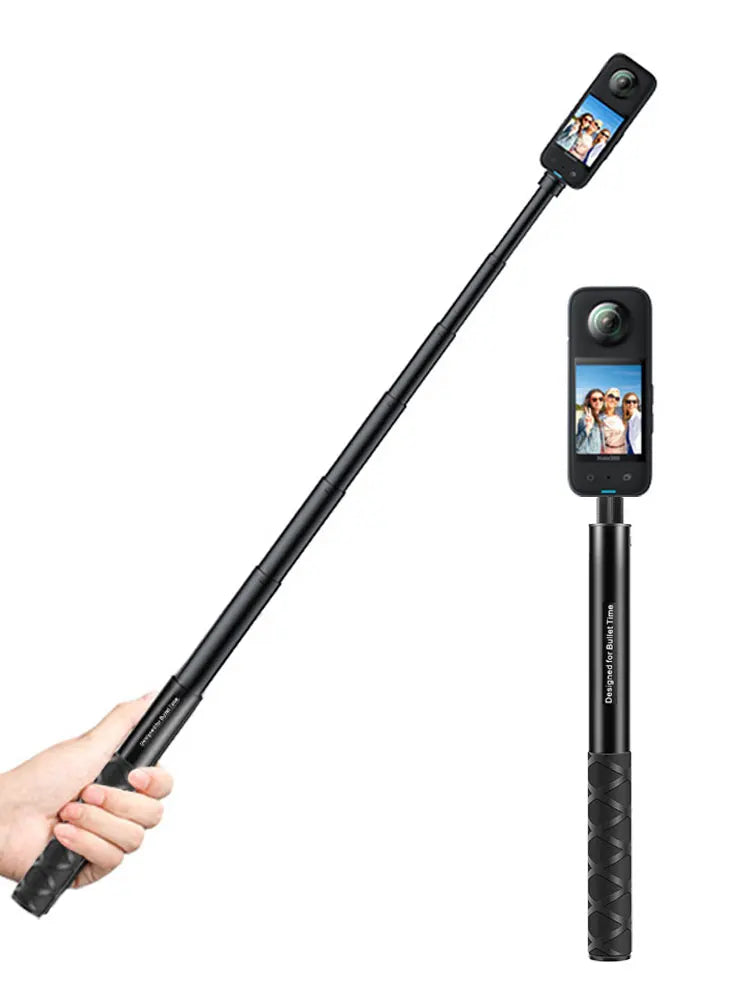 HONGDAK 3m Invisible Selfie Stick 360° Rotation Holder Extended EditionMonopod for Insta360 X2 X3 GoPro 11 10 Camera Accessories