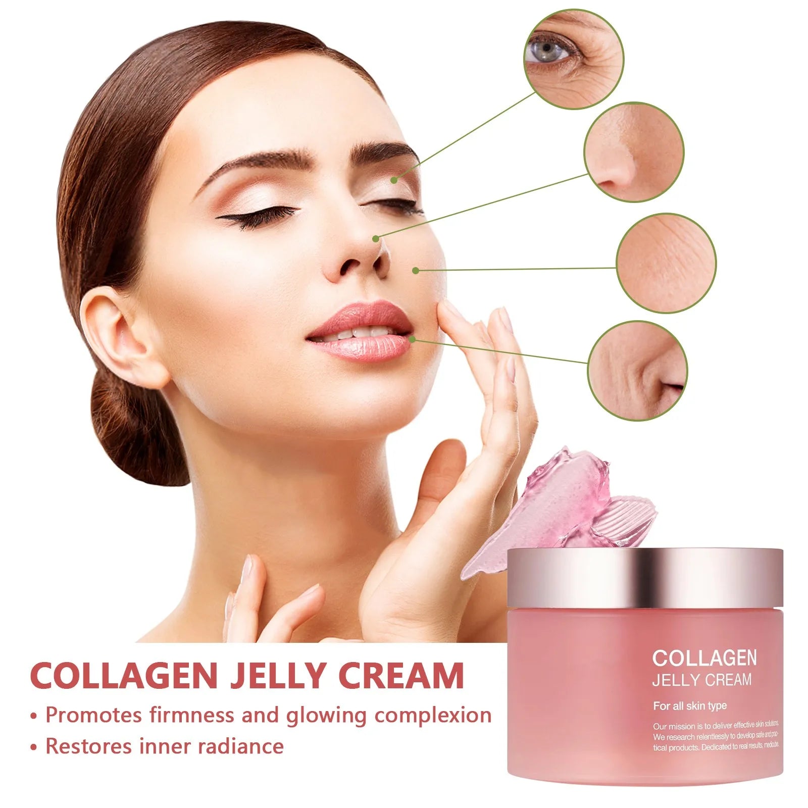 2024 New Collagen Jelly Cream Niacinamide And Hydrolyzed Collagen Strengthen The Skin Barrier And Moisturize The Skin