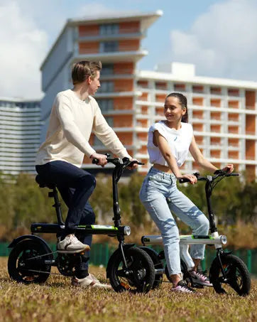 U1 Electric Bike for Adults 500W Motor, 20 mph Folding , 14" Adults Electric Bicycles with Smart Uphill, 280.8Wh