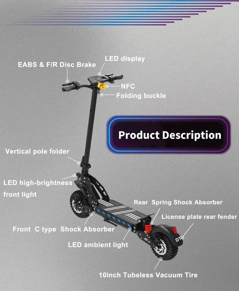 USA Warehouse Electric Scooter Adult Adults 4000w Powerful Electric Scooter Dual Motor kkirin g2 max 50 km h 50mph 3000w