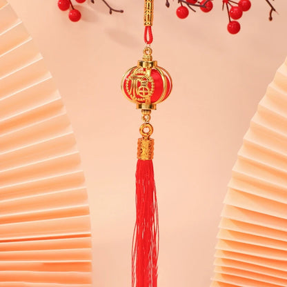 Chinese New Year 2025 Red Lanterns Pendant Plant Potted Spring Festival Hanging Ornaments Traditional New Year Decorations