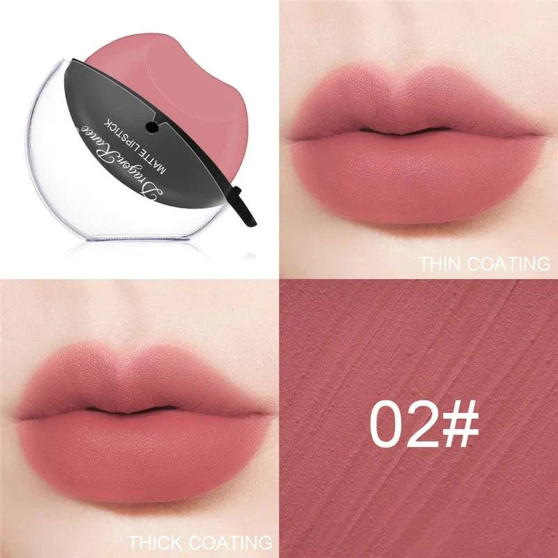 New Squeeze Into Lazy Lipstick Lip-shaped Lipstick Moisturizing Matte Lip Makeup Tint Waterproof Nonstick Cup Lipgloss Korean - MarvelouStore