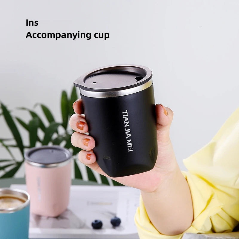 300ml Stainless Steel Coffee Mug Leak-Proof Travel Thermal Vacuum Flask Insulated Cup Milk Tea Water Bottle Tumbler Drinkware