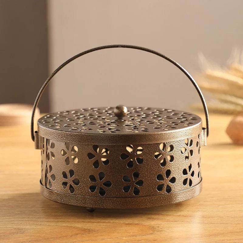 Portable Mosquito Coil Tray Holder Home Insect Repellent Anti-fire Sandalwood Incense Burner Box Anti-Mosquito Supplies - MarvelouStoree