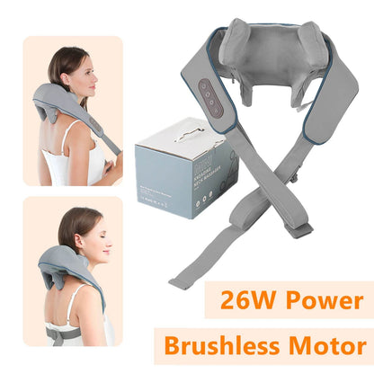 Electric Neck And Back Massager Wireless Neck And Shoulder Kneading Massage Pillow Trapezius Neck Cervical Back Massage Shawl