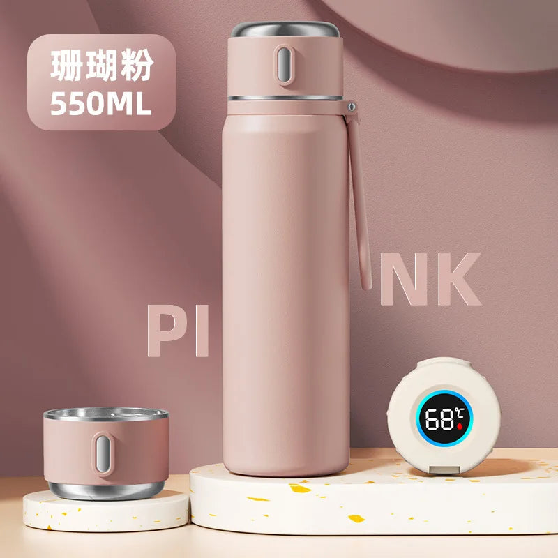 Smart 316 Stainless Steel Thermos Cup Temperature Display Vacuum Flasks Home Outdoor Portable Water Cup Thermos Bottle