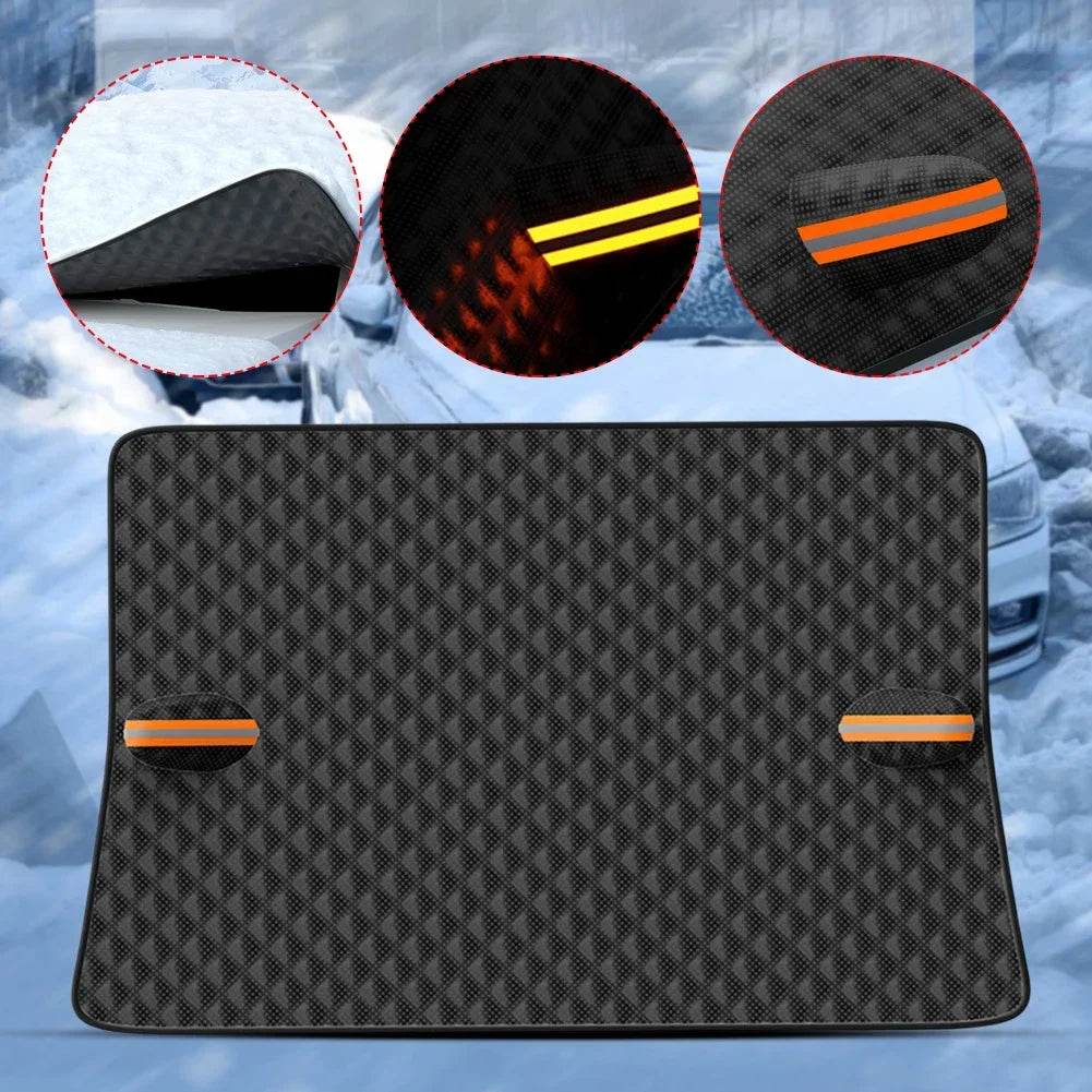 Winter Car Window Snow Cover Large Size Magnetic Car Windshield Snow Cover Anti Freeze Snow Windshield Covers Glass Sun Visor - MarvelouStoree