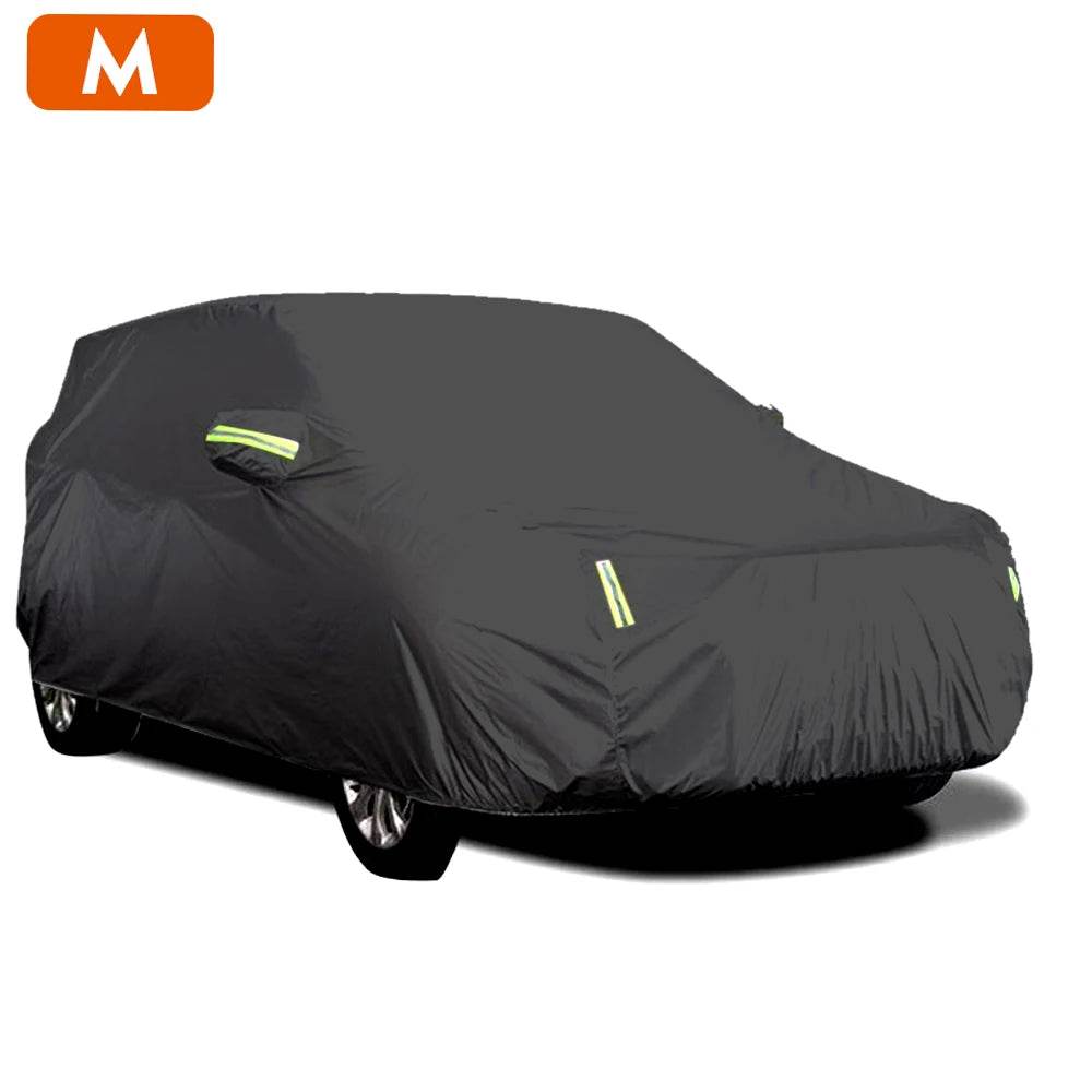 S-XXL Car Cover Sedan Full Covers with Reflective Strip Sunscreen Protection Dustproof&Waterproof UV Scratch-Resistant Universal - MarvelouStoree