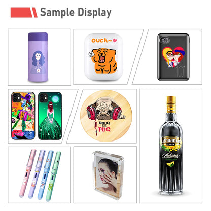 UV Printer A4 Size Epson L805 Phone Case UV Flatbed Printer with Varnish UV DTF Printer Sticker For Bottle Golf Acrylic PVC Pens