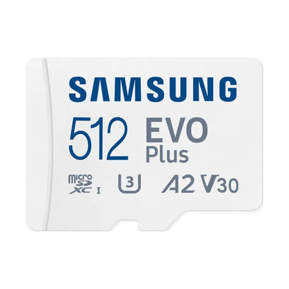 Samsung 512GB 256GB 128GB A2 V30 Memory Card EVO Plus Micro SD Card 64GB A1 V10 High Speed UHS-I Class10 TF Card For Camera