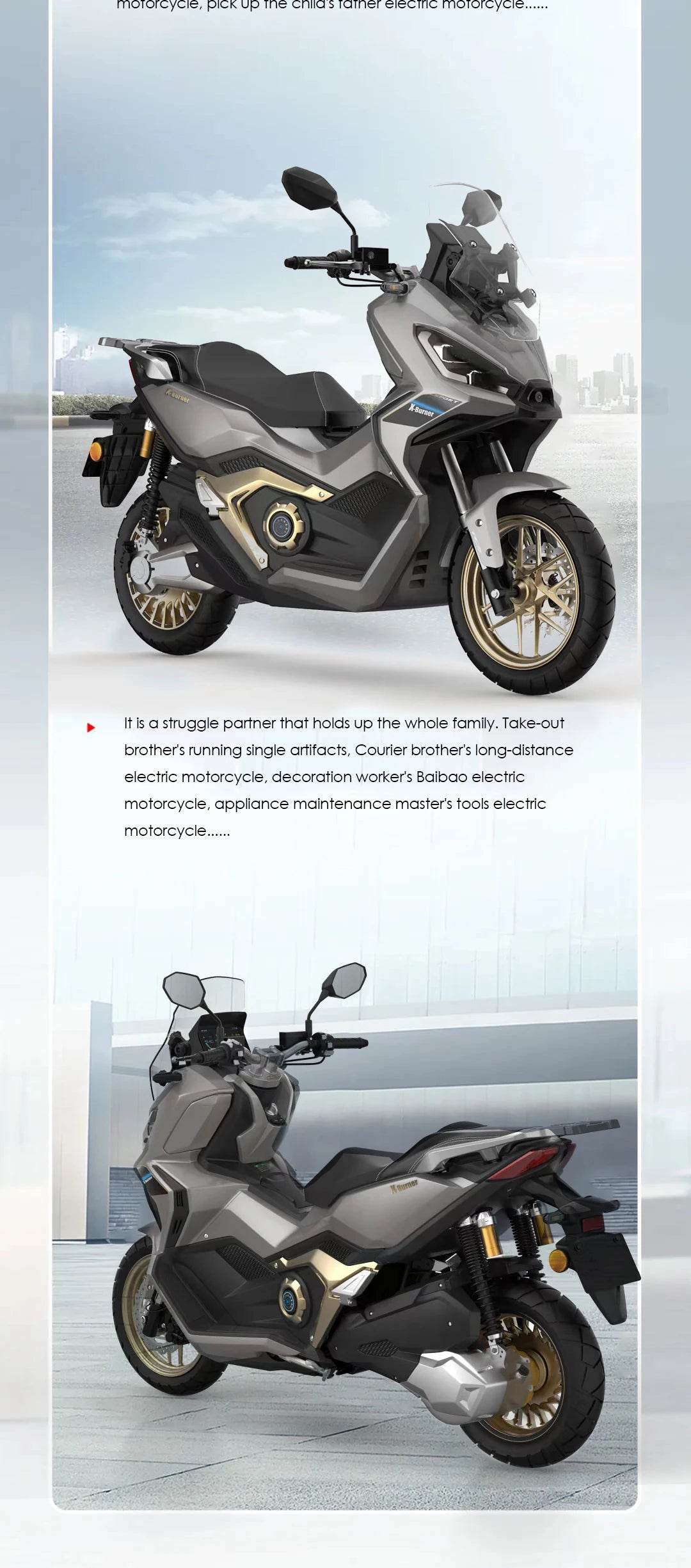 A7 Powerful Electric Motorcycle 72V 13000W Middrive Moped Racing Scooter 100Ah 120Km/h EEC ZEEHO AE8S Electric Motorbike