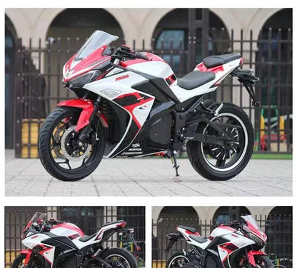 V6 lithium-ion high-speed adult electric motorcycle 3000w/5000w/8000w hot selling new design