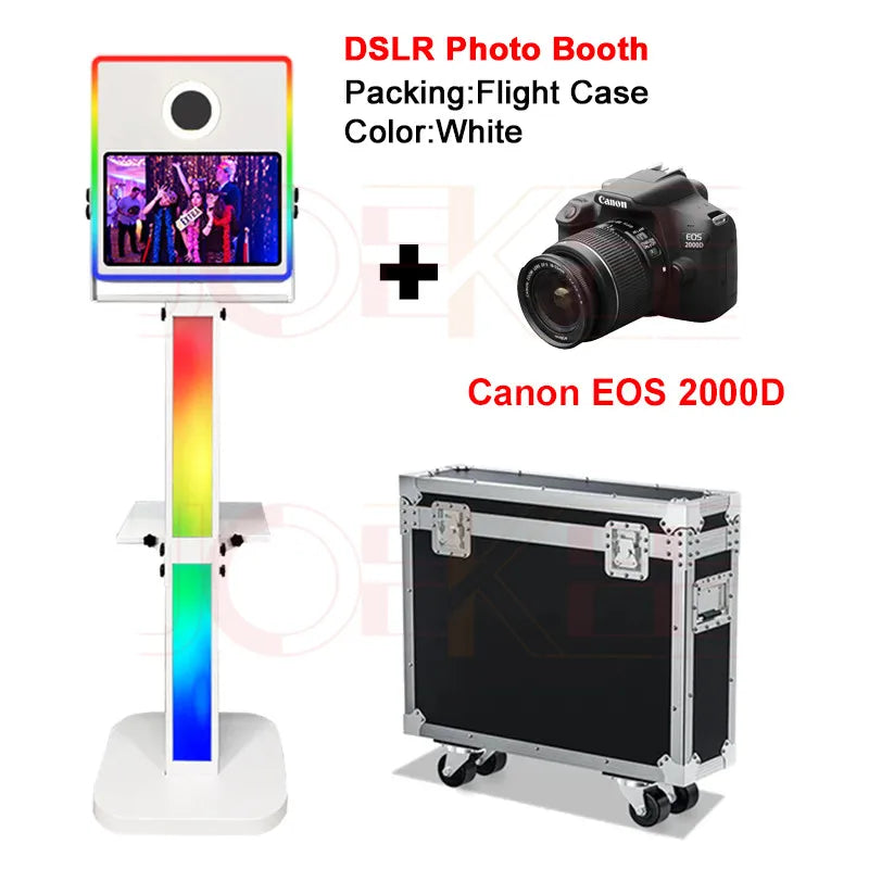 15.6 inch Touch Screen Portable Selfie Machine Magic Mirror Photo Booth DSLR Photo Booth for Weddings Parties Events