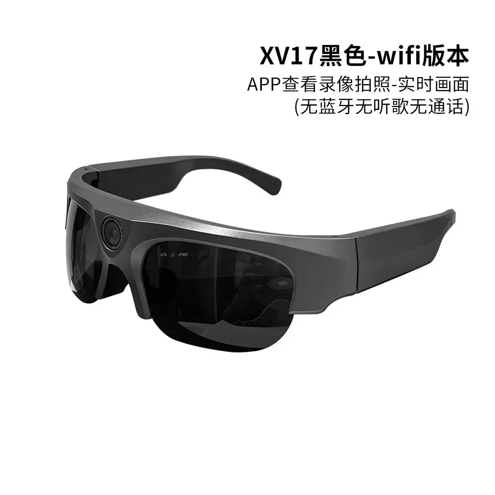 Smart Bluetooth Glasses With 2K Ultra Clear Camera DV Sports Anti-blue Light High Definition Sunglasses For Call/Cycle/Music