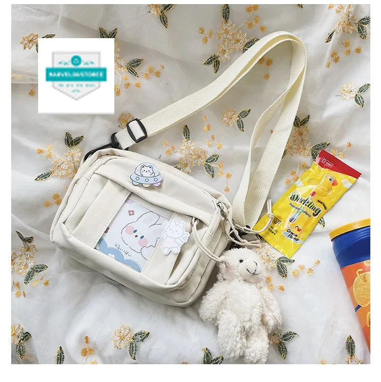 New Kawaii Bag Girls 2024 New JK Transparent Bag Small Crossbody Bag For Women Purses and Handbags Shoulder Bag Itabag Bolso