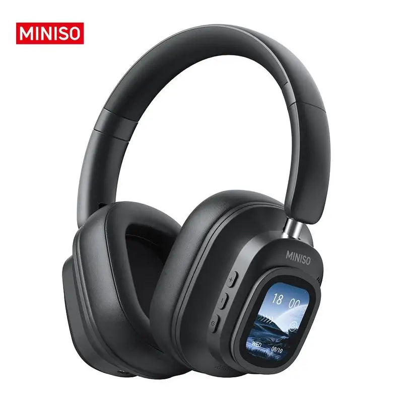 MINISO G90 Wireless Headphones with Built-in Microphone Noise Cancellation Touch Screen Headset,Earbuds Foldable Gaming Headset