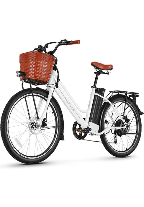 Electric Bike for Adults, [Peak 750W Motor] Electric Mountain Bike, 26" Sunshine Commuter Ebike, 55 Miles 22MPH Electric Bicycle