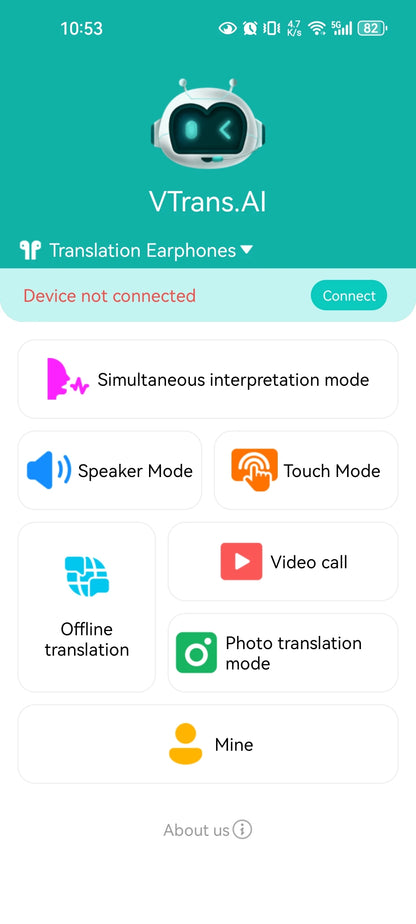 V18 Language Translator Earbuds 150 Languages High Accuracy Smart Wireless Instant Translator Device Portable BT Earphones