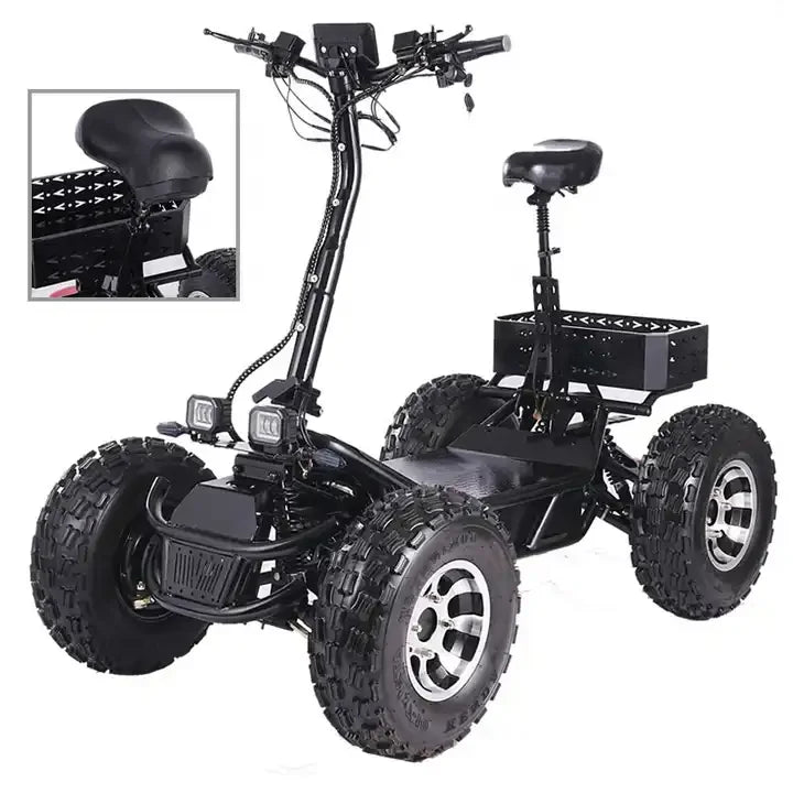 farm mountain four wheeler high speed good off-road performance electric quad bike with sport ATV tires for adult