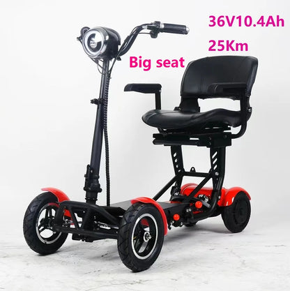 Elder People Cheapest Lithium Battery mini foldable  luggage electric scooter with seat for adults