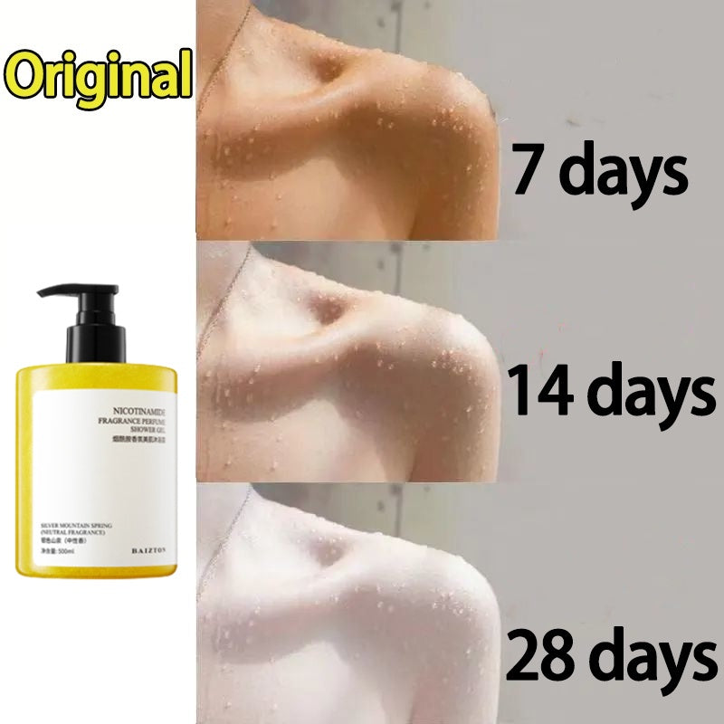 Niacinamide Body Wash Bleach Skin Whitening Whole Body Brightening Deep Cleansing Exfoliating Dark Skin 500ml