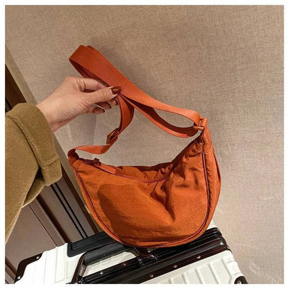 Casual Nylon Hobos Crossbody Bag for Women Designer Shoulder Bags Large Capacity Tote Lady Travel Shopper Bag Female Purses 2024