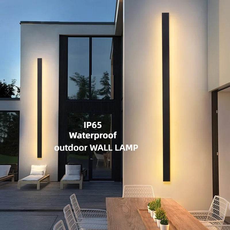 Long Wall Light Outdoor Lighting Waterproof Ip65LED Garden Country Villa Balcony Light Lnterior Wall Bedroom Living Room Light - MarvelouStoree