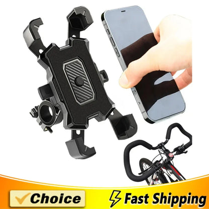 Bike Phone Holder Bicycle Mobile Cellphone Holder Easy Open Motorcycle Support Mount For iPhone Samsung Xiaomi Stand