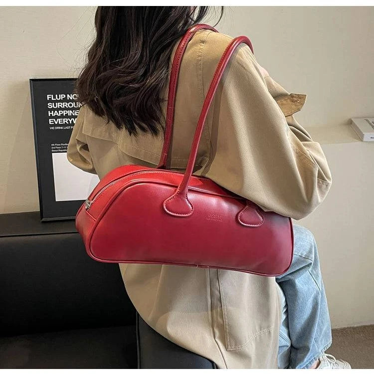 Advanced Sense Retro Pu Zipper Ladies Shoulder Bags Trend 2024 Light Luxury Hot Sale Bags for Women New Bolsas Femininas