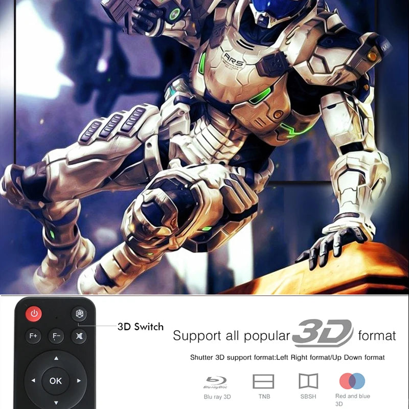 Smartldea V5 3D 4K Projector Android 9.0 Wifi Daytime Proyector native 1280*800 support Full HD 1080p portable smart game Beamer