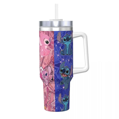 Custom Stitch Stainless Steel Tumbler Travel Mugs Cup Large Coffee Mug Portable Cold Drink Milk Tea Water Bottle