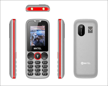 MKTEL M2023 Feature Phone with 1.77inch Display 800mAh Battery Dual SIM FM Radio Flashlight 0.08Mega Camera Senior Phone