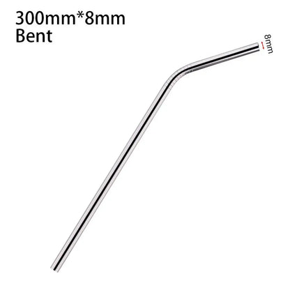 1Pcs Straight Bent Stainless Steel Straws Drinking Silver Cup Straw 6mm 8mm Reusable for Stanley 30oz 40oz Tyeso Cup