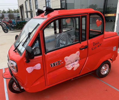 Popular Design 175 Motor 200A Canvas Roof Trade Application Car Electric Tricycle  3 wheel electric mobility scooter