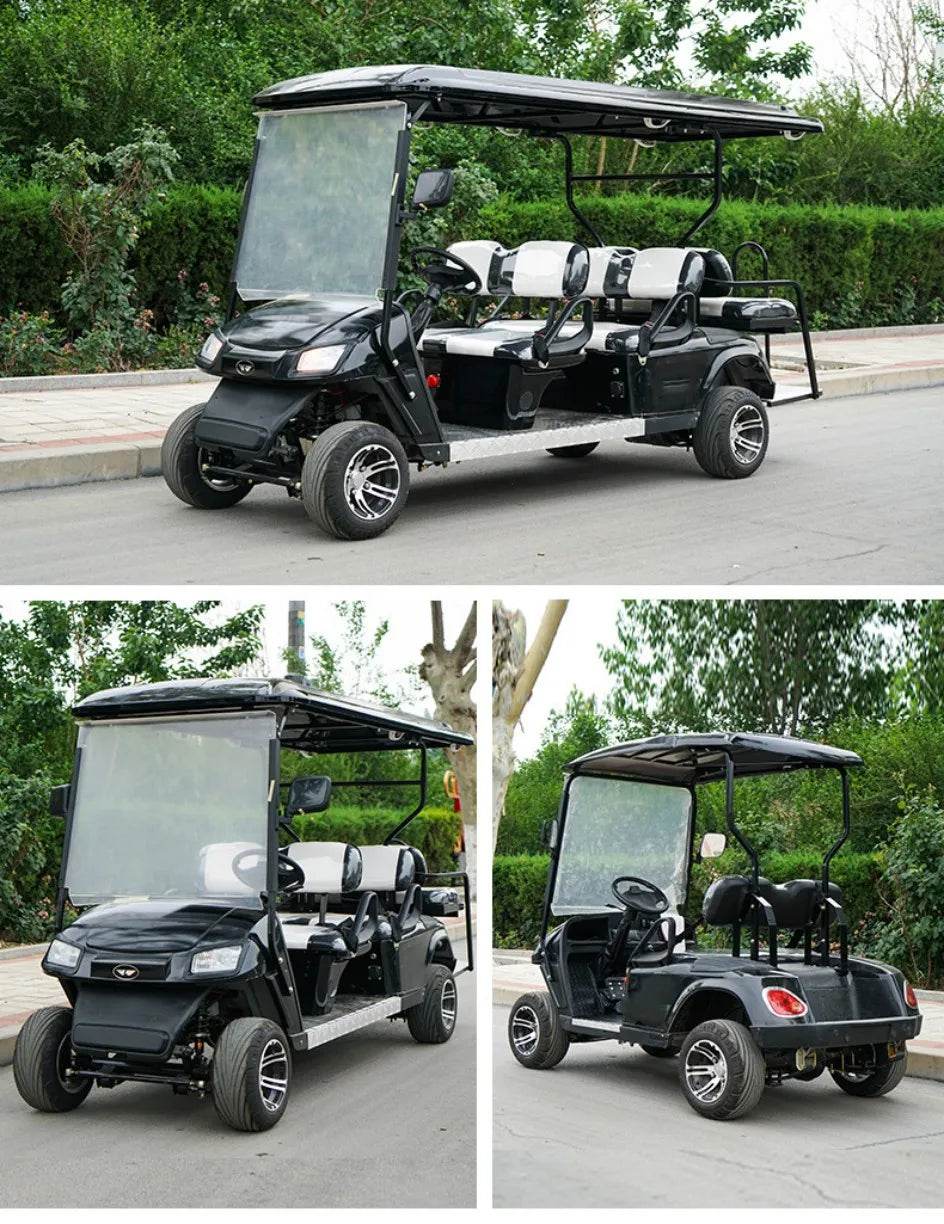 Newly Designed Fuel Golf Cart With Cargo Tank, 4-Seater, Four-Wheel Front And Rear Independent Suspension, 350cc Gasoline Engine - MarvelouStoree