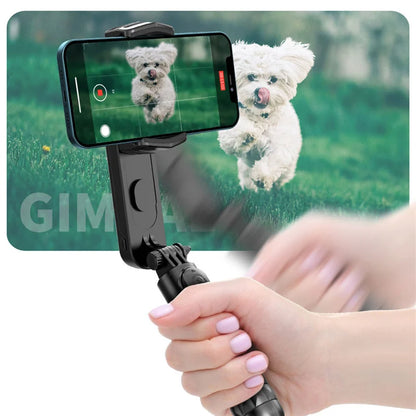 wireless Following the shooting Mode Gimbal Stabilizer Selfie Stick Tripod with Fill Light for iPhone Cell Phone Smartphone