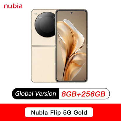 Global Version Nubia Flip 6.9" Snapdragon 7 Gen 1 4310mAh battery 33W charging Pocket-sized foldable mobile phone UAE MEX ship