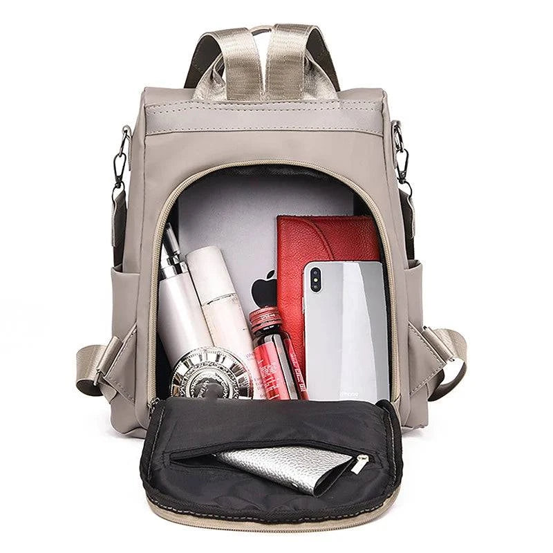 2024 New Korean Fashion Travel Backpack With Anti-theft Canvas College Students Schoolbag Oxford Cloth Shoulder Bag Female