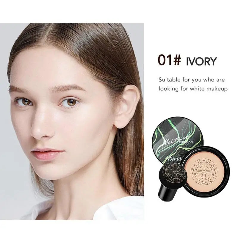 BB CC Cream Face Foundation Concealer Cushion Mushroom Base Waterproof Brighten Makeup Brightening Tone Cosmetics Make up