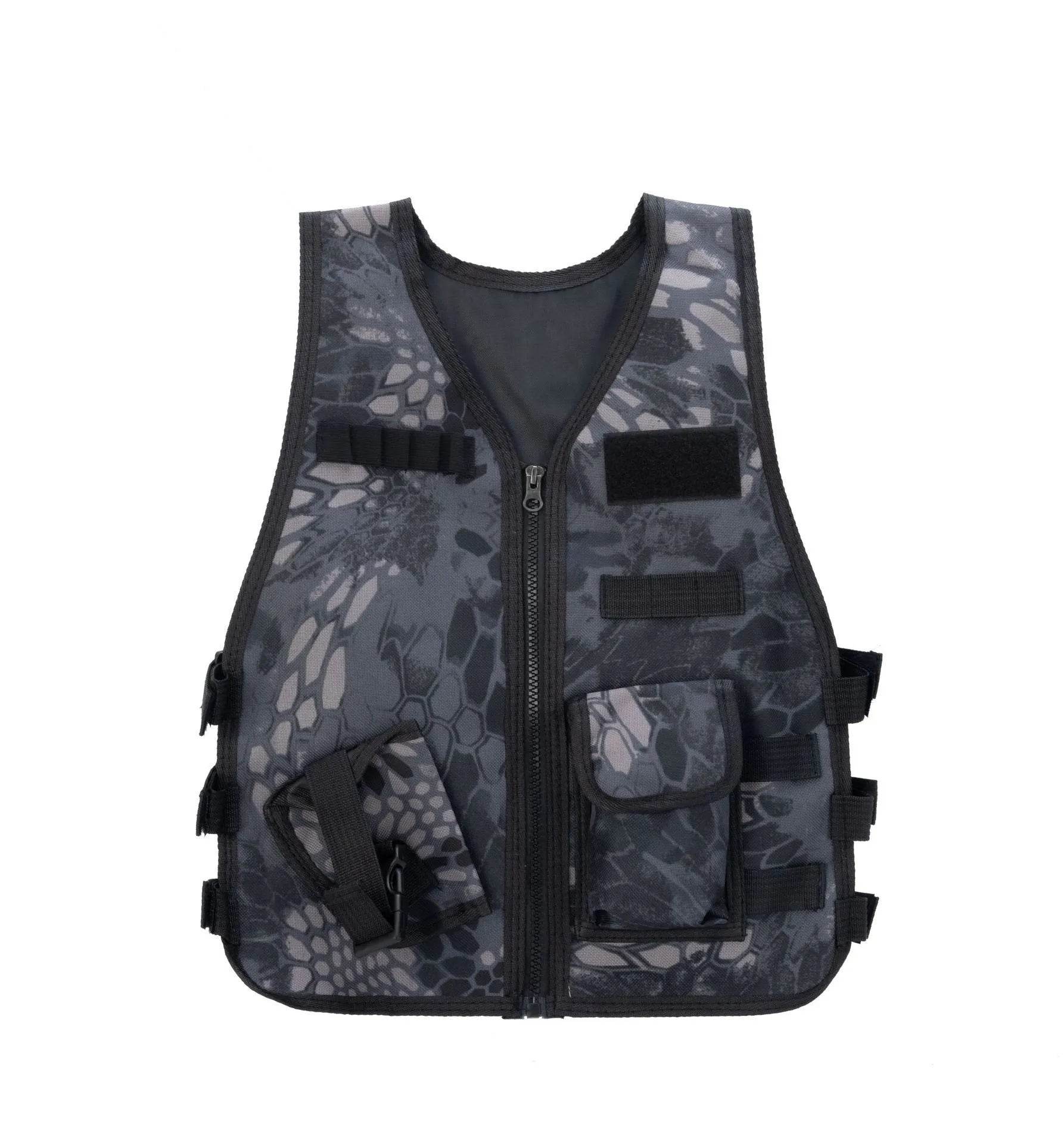 Kids Camouflage Military Uniform For Boy Special Forces Combat Tactical Vest Girls Militar Cosplay Training Soldier Clothes