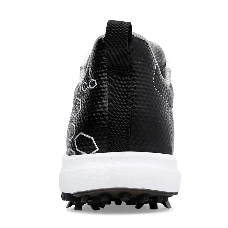 Men Professional Golf Shoes Spikes Golf Sneakers Black White Mens Golf Trainers Big Size Golf Shoes for Men