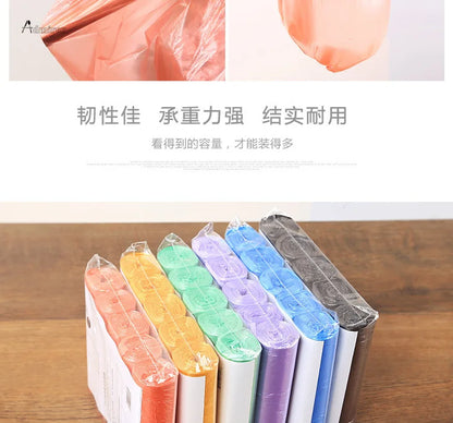 5 Rolls 1 Pack 100Pcs Household High Quality Disposable Trash Pouch Kitchen Storage Garbage Bags Cleaning Waste Bag Plastic Bag